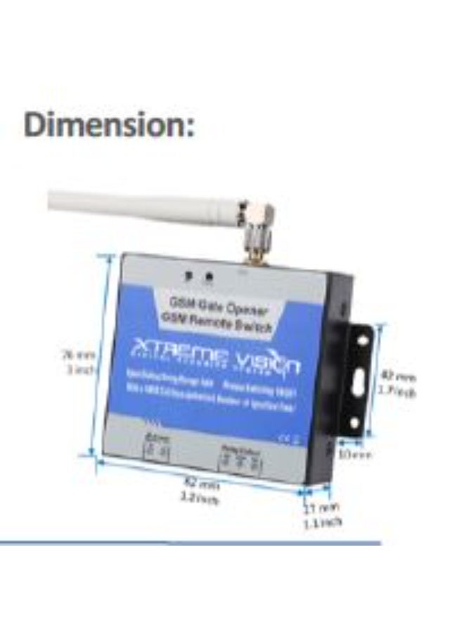 Xtreme vision XAC-5201 GSM Gate Opener Remote On/Off Switch Free Call SMS Command GSM Door Gate Opener - Image 2